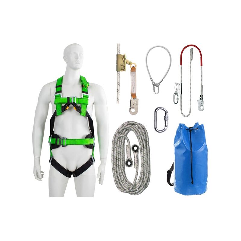 P50 Roofers Multi Purpose Full Body Height Safety Fall Arrest Harness Kit m-xl - G-force
