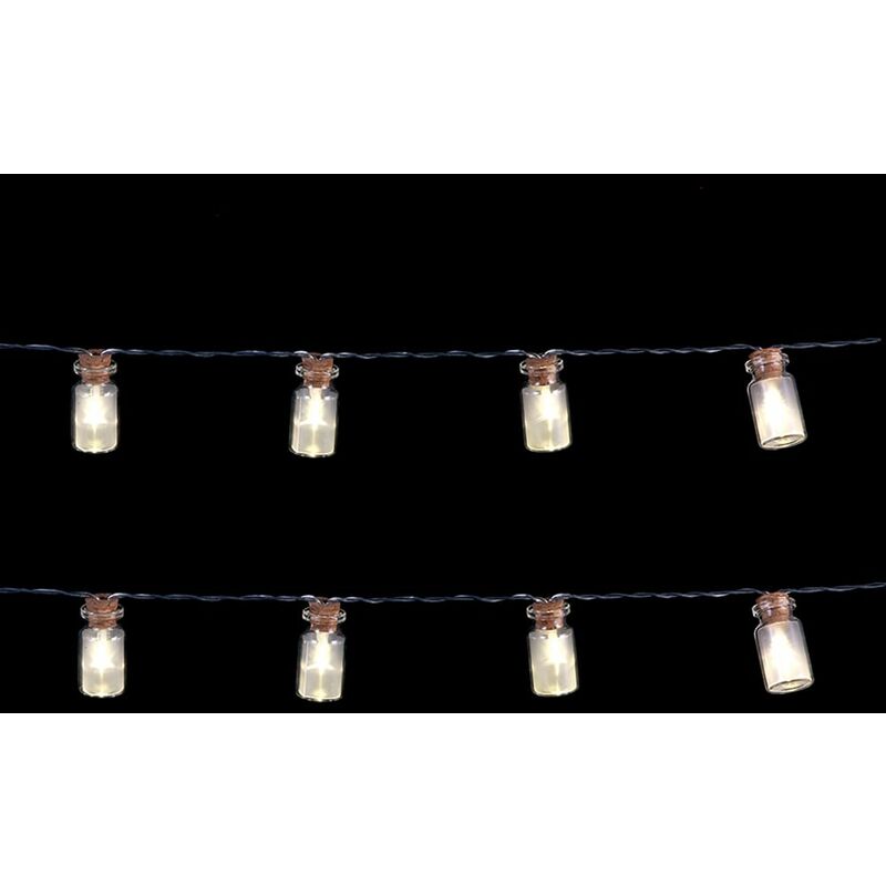 

LUCA *ult. unidades* guirnalda jarron 10 leds blanco calido funciona a pilas 1,20m