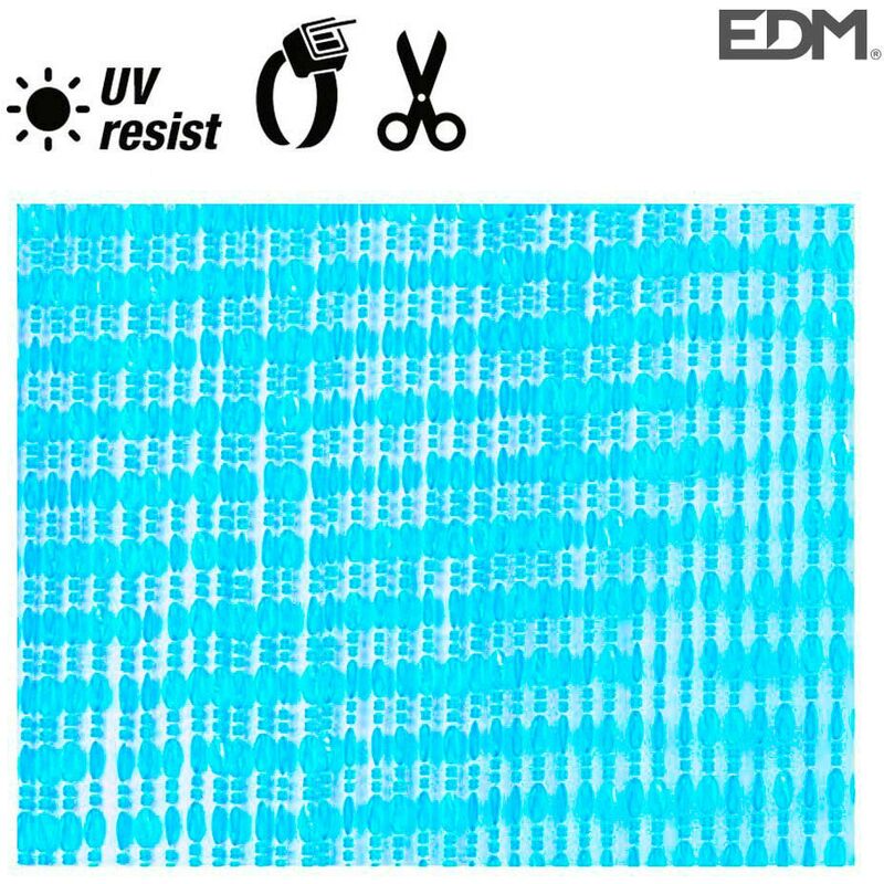 

EDM *ult.unidades* cortina ovalos azul plastico 90x210cm 72 tiras edm