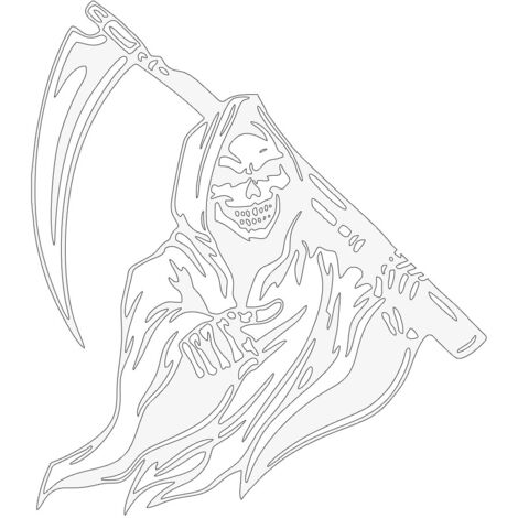 G Reaper Scythe Autoaufkleber, universell klebend für Autos, Autodekorationsaufkleber in Farben passend zu Ihrer Autofarbe oder.