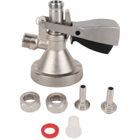 G System Keg Coupler Stainless Steel Probe Brass G Type Home Brewin Beer Keg Tap Dispenser Distributor Coupler