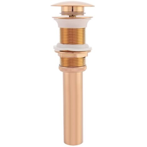 G1 - 1 / 4 "cuivre grande face rebondissant sans trou de fuite bassin en verre, céramique vasque d'arrosage (or rose)