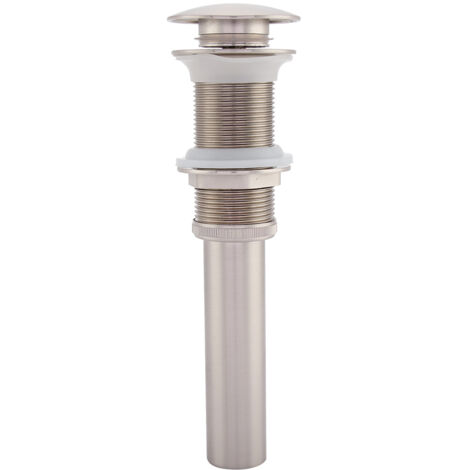 G1 1/4" Messing-Waschtischarmatur mit Pop-Up-Ablaufgarnitur, ohne Überlauf (vernickelte Spindel)