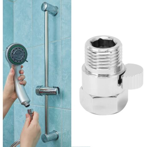G1/2 Duschabsperrventil – Wasserregelventil mit Kupferhebelgriff – 38 mm