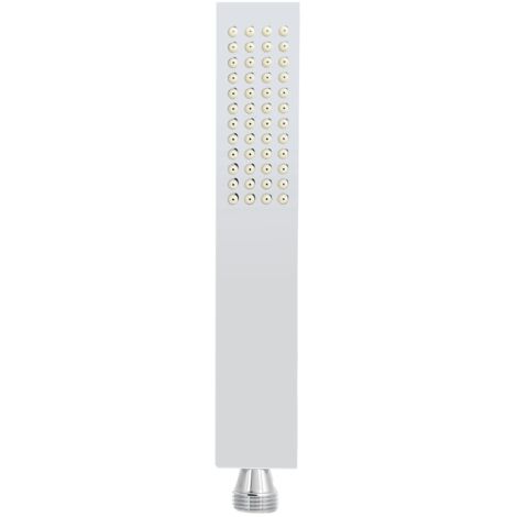 G1/2 Flat Square Shape Handheld Shower Head Copper Bathroom Shower Sprayer for Home Hotel