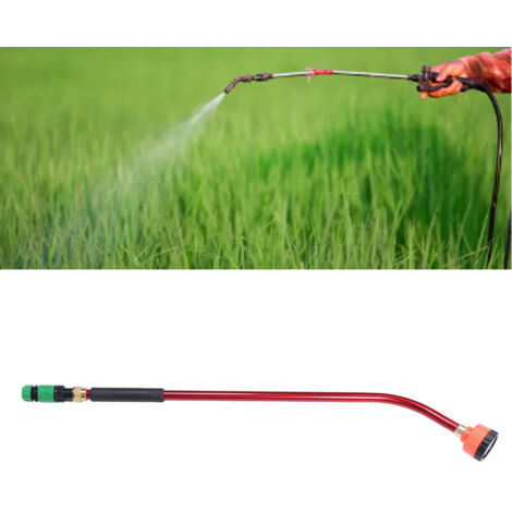 G1/2 Gartenschlauch mit Drehknopf, Aluminium und Kunststoff, für Gärten und Pflanzen, 90 cm lang