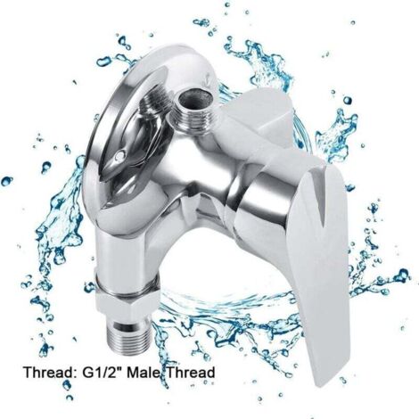 G1/2 "Robinet de douche de salle de bains Mélangeur d'eau chaude et froide Mélangeur de contrôle Commutateur de pulvérisation Pistolet pulvérisateur A