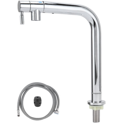 G1/2 Single Cold Kitchen Faucet Pull Out Sprayer Water Tap Basin Faucet for Bathroom