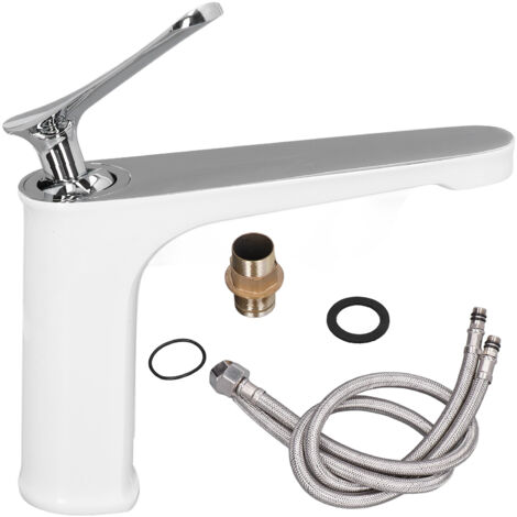 G1/2 Single Handle Basin Mixer Tap with Metal Handle Durable Solid Brass Bathroom Faucet