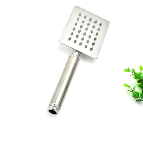 G1/2 Soffione doccia ad alta pressione portatile in acciaio inossidabile per il bagno di casaQuadrato 304 10x8 cm / 3,9x3,2 pollici