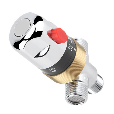G1/2" Thermostat-Badarmatur – Wassertemperaturregelung für Waschbecken und Dusche