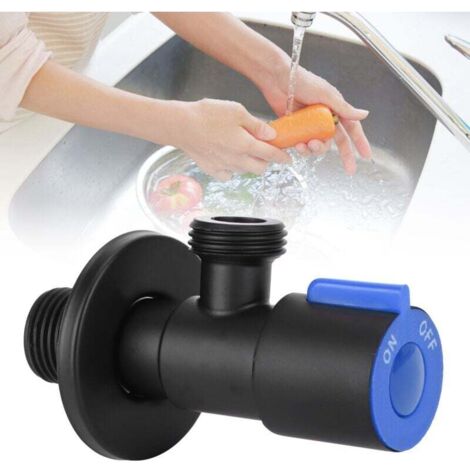 G1/2 Thread Angle Valve Stainless Steel Water Stop Valve for Bathroom Toilet SuppliesSingle Cold--
