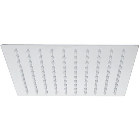 G1/2in Stainless Steel Wall Thread 8in Rain Shower Head Top Spray Shower Head Bathroom Accessories Shower Head