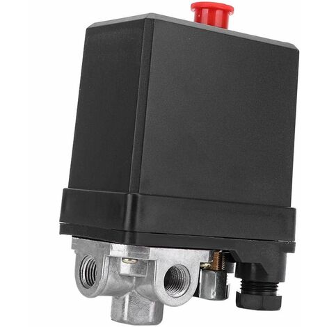 G1 / 4"Pressostat,BR-Vie 380V Triphasé 4 Trous Verticale Vanne de Commande Pressostat pour Compresseur d'Air