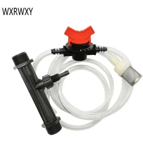 (G1 I 2 x 3I4) Système de fertilisation Venturi, injecteur d'engrais automatique Venturi, seringue d'engrais, 1 jeu