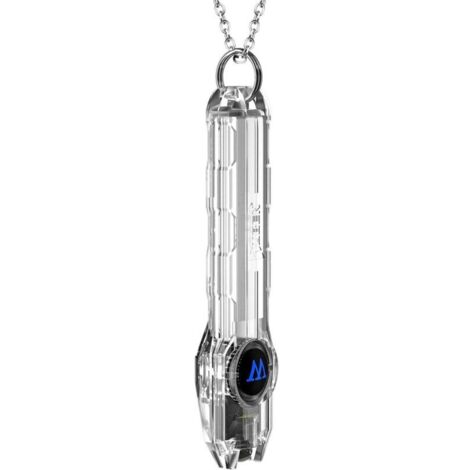 G1 Mini lampe de poche LED 40 Lumen type C Rechargeable avec porte-clés, petite lampe de poche pour le camping en plein air（ transparente）
