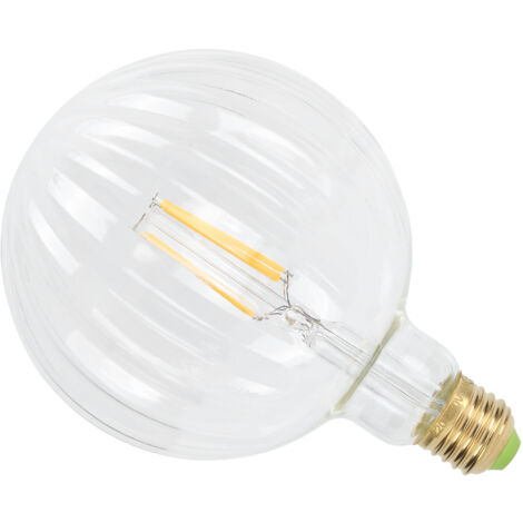 G125 LED-Lampe, Antik-Glühfaden, 4 W, E27, Wassermelonenform, Warmes Licht, 220 V, Innendekoration (Transparent)