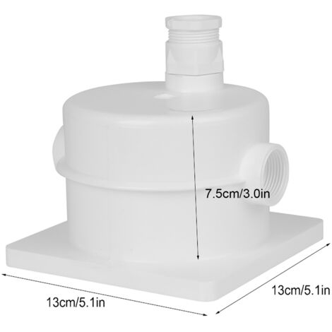G3/4 Zoll DN20 wasserdichte Unterwasser-Anschlussdose, Kunststoff, 13 x 13 x 7,5 cm, für Springbrunnen, Pools, Aquarien