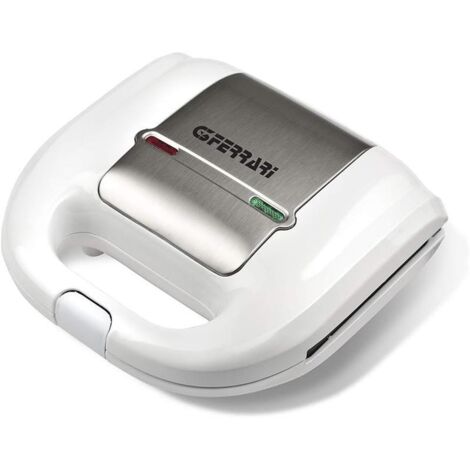 G3 Ferrari G10115 Mytoast Tostiera 750 W Piastre antiaderenti Maniglia con chiusura Dimensioni piastre 22 x 13 cm Bianco