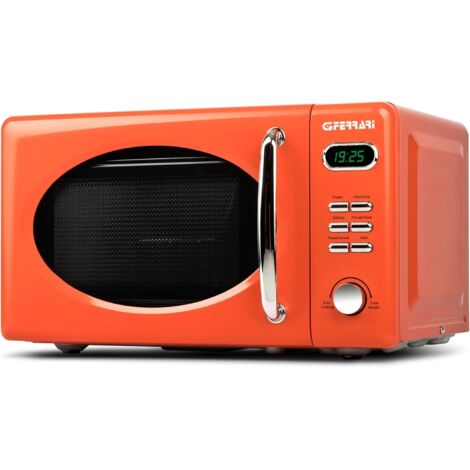 G3 Ferrari G10155 "Sapormio Vintage" Microonde Vintage Combinato Digitale, 1150W, 20 Litri, 8 Programmi, 4 modalità di cottura, Accessori inclusi, Timer 60 min, Arancio
