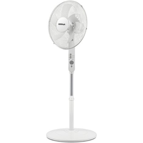 G3 Ferrari G50046 Libeccio Remote Ventilatore a Colonna, 45W Eco, 3000 m3/h, 3 velocità, Timer, Altezza regolabile, Controllo con Telecomando, Montaggio semplice, Bianco