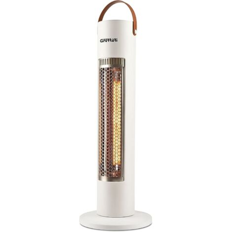 G3 Ferrari G60026 Stufa al Carbonio, 600W, 2 Potenze, Bianco