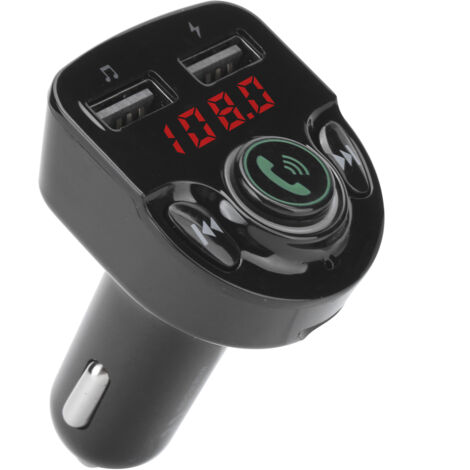G32 Bluetooth-FM-Transmitter für Autos, kabelloses Freisprechsystem, MP3-Player und Dual-USB-Ladegerät für Fahrzeuge