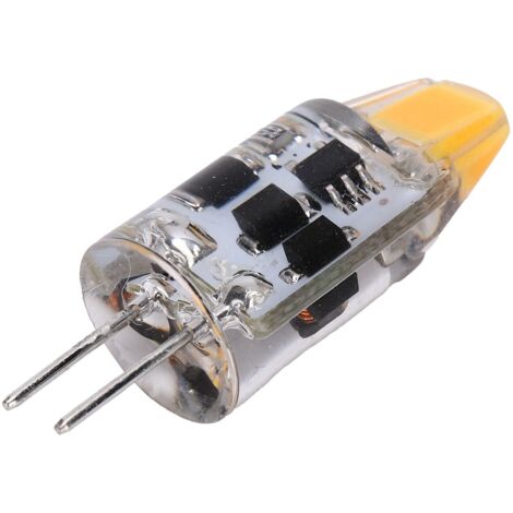 G4 2W 200LM 360° Dimmbare Silikon-LED-Lampe für Zuhause und Büro, AC/DC 12-24V (Warmweiß 2700K-3100K)