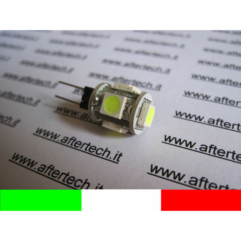 Aftertech - G4 lampadina faretto 5 led 2w=12w 12v