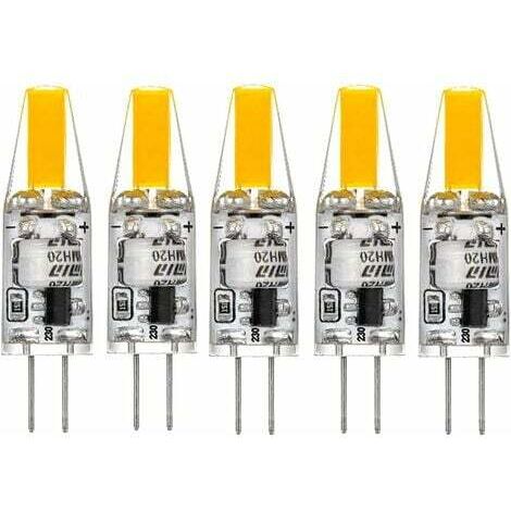 G4 LED 220V 3W 2700K bianco caldo 160LM, lampadine in silicone sostituiscono le tradizionali lampadine alogene da 30W, confezione da 5