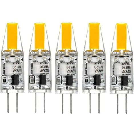 G4 LED 220V 3W 2700K warmweiß 160LM, Silikonbirnen ersetzen herkömmliche 30W Halogenbirnen, 5er Pack