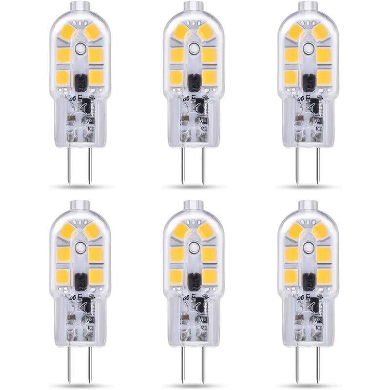 G4 LED 2W 12V AC/DC Bianco Freddo 6000K 200lm
