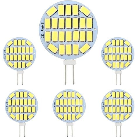 G4 LED 3W, AC12-24V, 300LM 6000K, 24x5730 SMD, 30w Halogen Bulb Equivalent, Non-