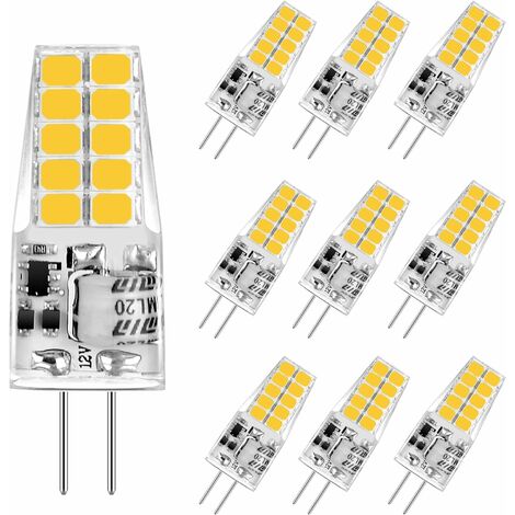 SCNNC Ampoule LED G4 12V 3W, Non Dimmable, 16*SMD 300LM Blanc