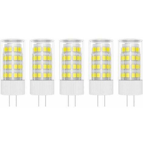 G4 LED bulbs 5W 51 LED SMD 2835 warm white 6000K LED bulb 400LM equivalent to 50W halogen bulb AC 220V [Energy Class A+]