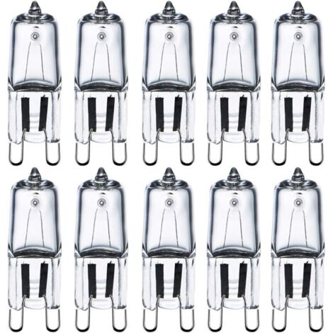 G9 220V 40W Halogenlampen Klarglas LED-Lampen Tischlampe Wandlampe Energiesparlampe Explosionsgeschützte Lampen Warmes Licht (10er-Pack).