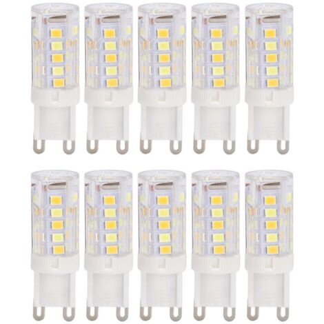 G9 220V LED-Lampe, 10 Stück, dimmbare Keramik-LED-Lampe, Halogen-Ersatzlampe für G9 3W 32LED-Kronleuchter