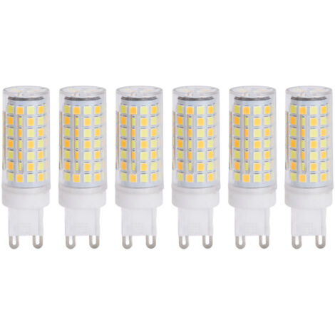 G9 90 LED-Lampen, 9 W, 220 V, dimmbar, warmweiß, für Kronleuchter, Deckenleuchten und Wandleuchten