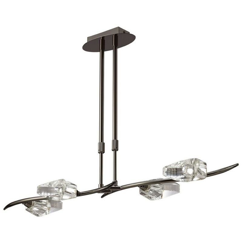 Inspired Mantra - Eclipse - Telescopic 4 Light G9 Bar, Black Chrome