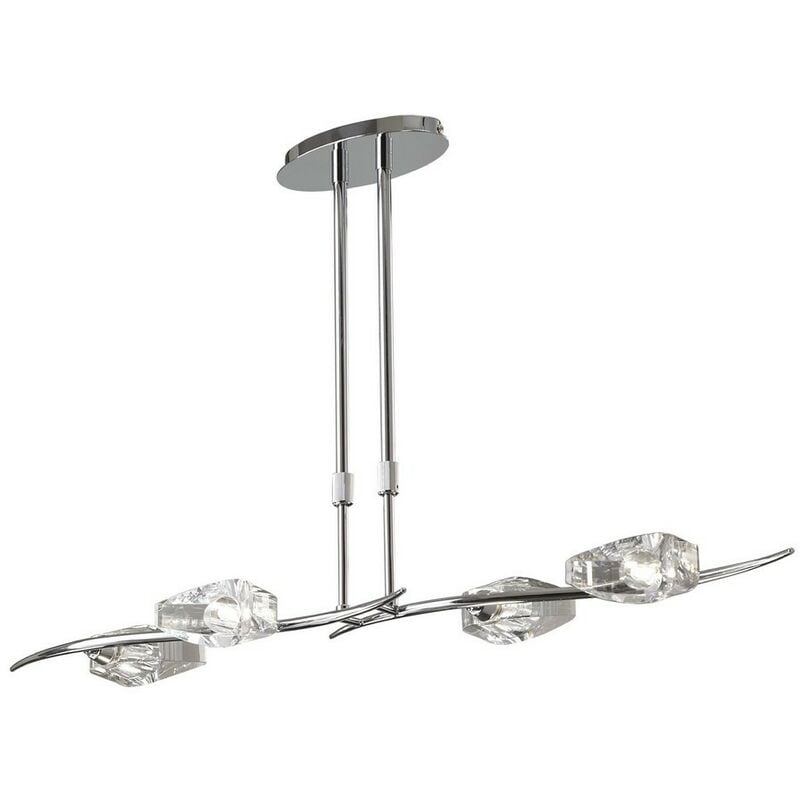 Inspired Mantra - Eclipse - Telescopic 4 Light G9 Bar, Polished Chrome