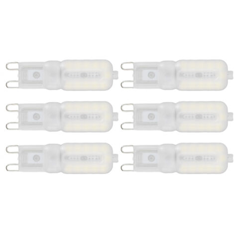 G9 Dimmbare 5-W-LED-Lampe, energiesparend, augenschonend, für Decken- und Tischlampen, weißes Licht, 220 V, 6er-Pack