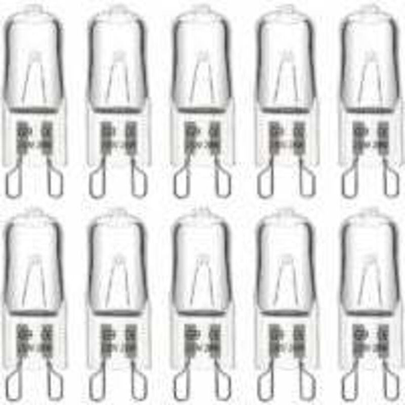 G9 Halogen Bulb 28W 230V, 370LM 2700K Warm White Dimmable, G9 Capsule Bulbs, for Chandeliers, Landscape Lamps, Wall Lights, Cabinet Lighting, Pack of