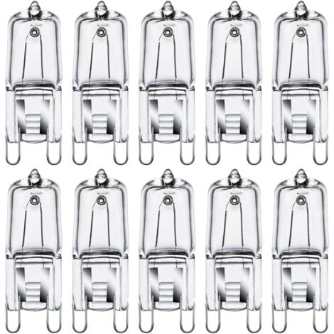 BEIJIYI G9 Halogen Bulbs G9 35W Capsule Bulbs G9 230V 2800K Warm White Dimmable Pack of 10