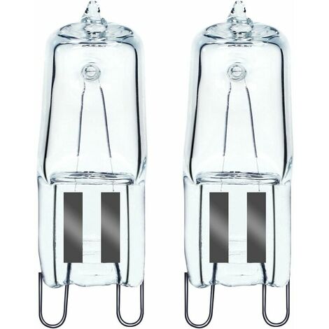 4x 28W G9 Halogène Transparent Capsule Ampoule & Sbc B15 Pour G9 Adaptateur