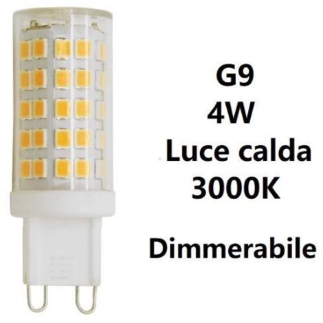G9 LAMPADINA A LED DIMMERABILE 4W LUCE CALDA 3000K 400LM BOT LIGHTING