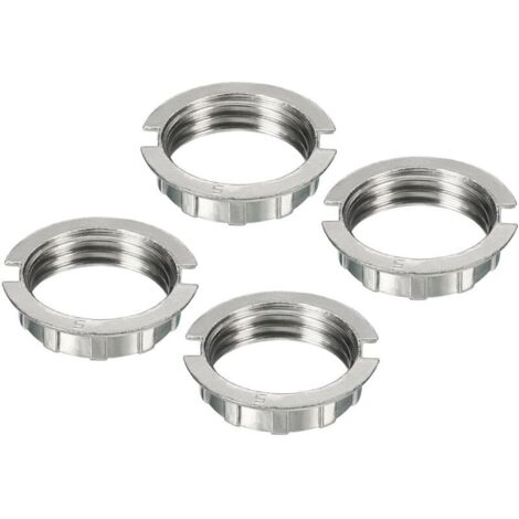 G9 Lampshade Adapter Ring Reducer Light Socket M20 Holder Zinc Alloy for Light Fixtures, White, Pack of 4