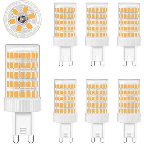 G9 LED 10W, Ampoules LED G9 Blanc Chaud 2700K Equivalence Incandescence 80W Lumière 900LM G9 Ampoules AC 220V Lumineux 360º Large Angle de Faisceau 862835 SMD Non Dimmable Lot de 6 [Classe énergétique