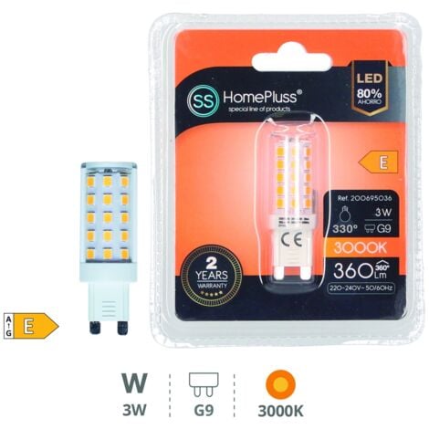 G9 LED - 300? - 4W BLANC CHAUD