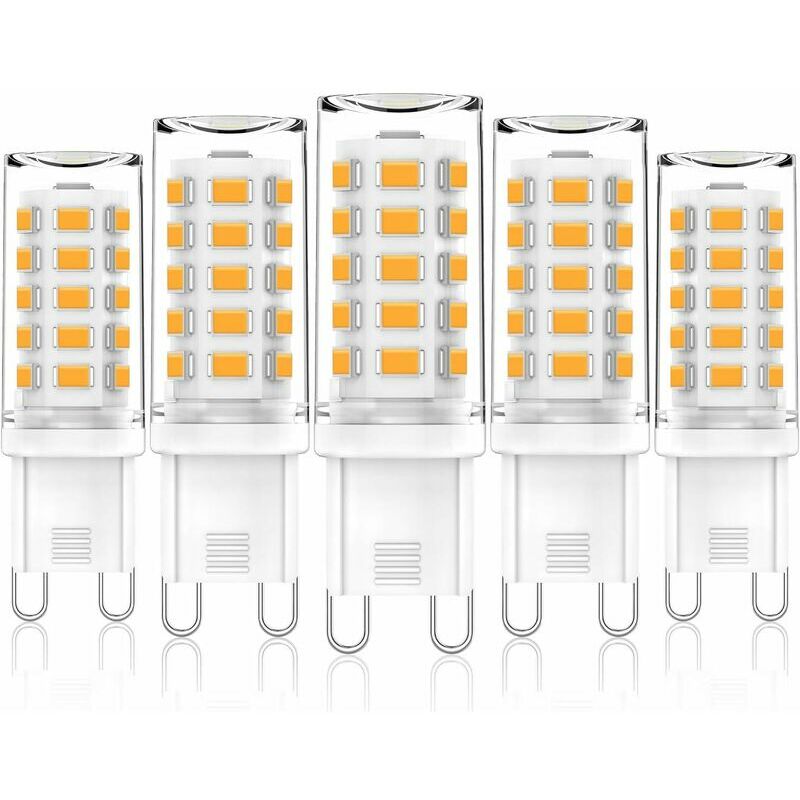 G9 LED Blanc Chaud , G9 Ampoule LED 3W Équivalent à 28W 33W 40W Ampoules Halogènes, AC 220V-240V, Sans Scintillement, Paquet de 5