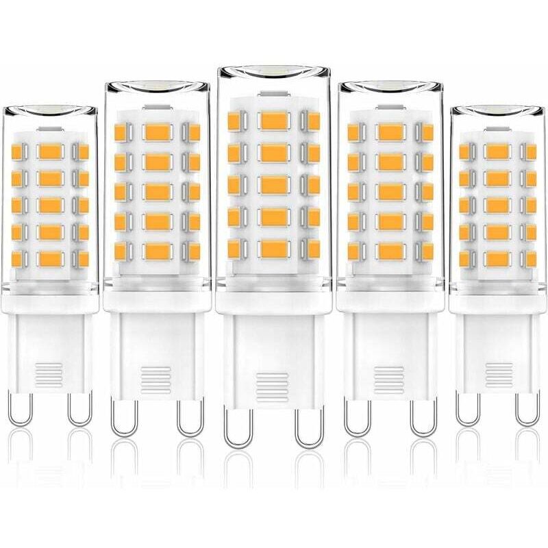 G9 LED Blanc Chaud , G9 Ampoule LED 3W Équivalent à 28W 33W 40W Ampoules Halogènes, AC 220V-240V, Sans Scintillement, Paquet de 5